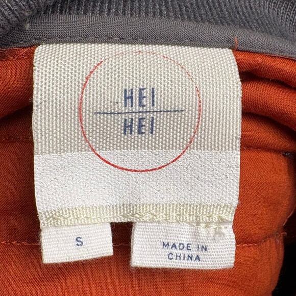 Hei Hei x Anthropologie Iridescent Quilted Velvet Bomber Jacket Womens Sz S - Picture 6 of 7